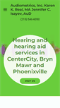 Mobile Screenshot of greaterphilaaudiology.com